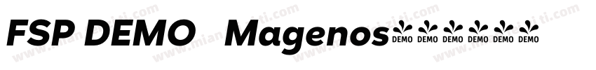 FSP DEMO   Magenos字体转换
